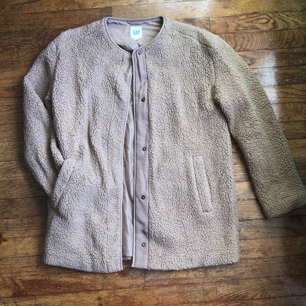Sherpa longline jacket